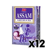 아쌈 타로밀크티 대만홍차 400ml x 12개