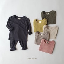 부드러운 히트텍 실내복 아기부터 주니어까지