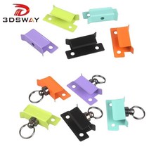 3DSWAY 4pcs 3D 프린터 부품 유리 Hotbed 플랫폼 클램프 다채로운 스테인레스 스틸 가열 침대 Ultimaker 빌드 플레이트 클립 End 3, 4pcs MG Kit C
