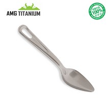 AMG티타늄 스푼 숟가락 수저 티탄 캠핑용품 백패킹 등산용품 AMG TITANIUM, 스푼(신형), 1개