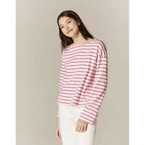 [지오다노] 323504 여 NEW 보트넥 스트라이프 티셔츠 05323504