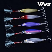 VA VL-010 보니토 메탈지그 방어 부시리 삼치 빅게임 크롬 지깅 60g 골드, 100g, #1 골드