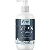 Fera Pet Organics 생선 기름 비타민 E 강아지 보충제, 8-oz bottle