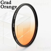 KnightX ND FLD UV MC 스타 렌즈 컬러 필터 52mm 58 67 55 77mm 니콘 캐논 EOS 7D 5D 6D 50D 60D 600D d5200 d3300 d320, [09] Grad Orange, [08] 77mm