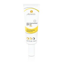 비타민앰플 레티놀 미백 비타민C 씨 기미앰플 세럼 AESTHETICO 스킨하모나이저 SPF 50 30ml 자외선 차단지수가 높은 케어 틴티드 데이케어 홍조 커버 메이크업 대체, 단일수량