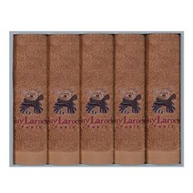 기라로쉬 베어 타올 선물세트 140g 30수 면사, 1세트, 갈색