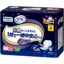 [Amazon 브랜드] 퍼펙트 리후레 피부를 생각한 1장으로 하룻밤 안심 패드 6회 흡수 36장 | Per, 1