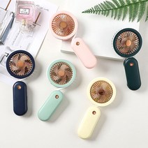 싱글 핸디 겸용 넥풍기/트위스트 목걸이 목풍기 저소음 넥밴드 휴대용 선풍기 여름 필수품, 카키