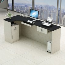 계산대 카운터 포스기 매장 인포 데스크 식당 서랍형 1200 프런트 커피숍 접수대 17, 150x80x80cm, 라이트다크호두테이블