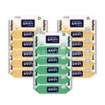 힐링데이 빅사이즈 플레인(평지)/엠보싱 물티슈 캡형 60매 (20팩/15팩), 힐링데이 빅사이즈 엠보싱 물티슈 캡형 60매 (15팩)