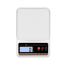 조리일기 플라스틱 주방 전자저울 디지털 백라이팅 1P, 네모난 접시, 5kg/1g