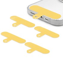 네츄럴파크 스마트폰 TPU 컬러 태그홀더 5P 손목 스트랩 걸이 줄 행온택, 7. TPU컬러 태그홀더 투명고리-옐로우 5P