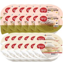 CJ햇반 백미200g x12개 + 매일찰잡곡밥210g x12개 총24 즉석밥 잡곡밥 혼합곡밥 간편식, 24개, 210g