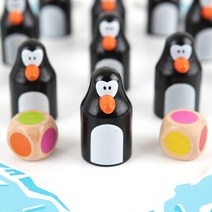 브레인티저스 펭글루 원목 보드게임 / 4세이상 2-6인 기억력, one color free