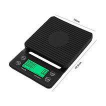 주방용 전자저울 베이킹 커피 전자 저울 3kg/0.1g 5kg/0.1g 타이머 포함 고정밀 주방 저울 가정용 체중 균형 가제트, CHINA, Style A