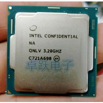 QNLV i7 8700K ES CPU 인텔 6 코어 12 스레드 3.2Ghz Z370 및 기타 8 세대 마더보드 지원 안 함, 한개옵션0
