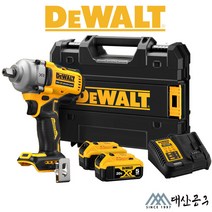 디월트 신제품 20V 충전 미드토크 임팩트 렌치 DCF892 N P1 P2 DCF894후속, [02]P1(케이스+5A배터리1개+충전기)