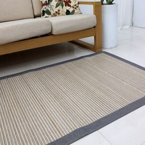 시원한 여름 대나무 돗자리 카페트 침대 거실 매트 대자리, 대나무돗자리 그레이_싱글(90*190cm)