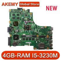 Akmey X450CC 노트북 마더 보드 ASUS 테스트 메인 4GB-RAM I5-3230M 2.6 GHz GT740M, 한개옵션0