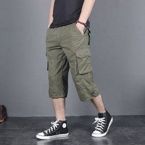 남성 여름 밴딩 카고 7부반바지 밀리터리 빅사이즈 숏팬츠