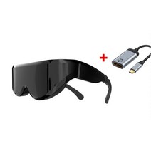 VR 글라스 AR 스마트 글라스 메타버스 enmeis hmd2021 새로운 hdmi 헤드 마운트 근거리 눈 고화질 거대한 화면 3dvr 가상 현실 영화 게임 비디오 안경, type-c에서 hdmi로