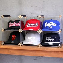 엠블럭스페셜 B타입 2층X3칸 6칸형(뒷덮개포함) 골프모자 야구모자 스냅백 뉴에라 모자보관함 모자정리함 모자정리대 모자수납장 모자진열대, 1set