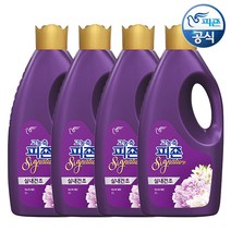 드림마켓 고농축피죤 리치퍼퓸2000ml용기 빨래 세탁 세제 일반 드럼 겸용 섬유유연제, 2000ml, 4개