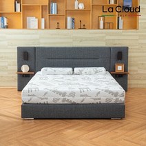 [라클라우드] 천연라텍스+베니스침대 SS 20cm, 그레이(사이드패널X)