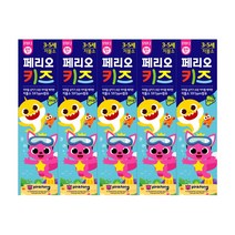 페리오 키즈 스텝2 치약 75g 핑크퐁 5개, 단품