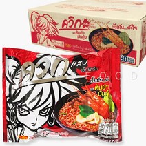 와이와이 톰얌문공 (빨강) 60g 1Box (30개) 태국봉지라면, 30개입