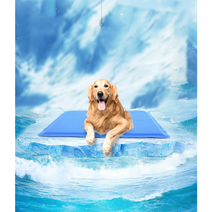 강아지 쿨매트 반려동물 여름 매트 쿨패드 사이즈S M L, 블루/L