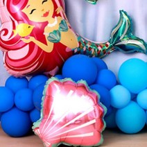 [지호] 스펀지 풍선 모음 / 바다풍선 / 물고기풍선, 라텍스풍선 20개 (블루20)