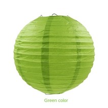 프린트 라운드 종이 랜턴 16인치 40cm 웨딩 생일 파티 할로윈 장식, 16inch 40CM, paper lantern green