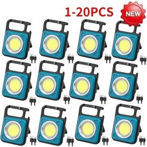 초강력 LED후레쉬 낚시 캠핑용 등산 손전등 미니 led 손전등 휴대용 usb 충전식, 작업등 04, 20개