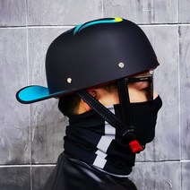 스냅백 오토바이 바이크 반모 헬멧 할리헬멧 경량 레트로 커스텀 전동킥보드 여름용, H
