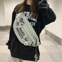 연이랜드 캐주얼 스타일 힙색 크로스백