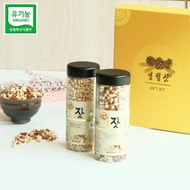 강원도 영월 유기농 잣 선물세트 600g (300gx2ea / 플라스틱병/선물포장)