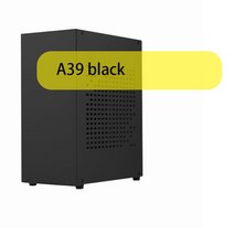 데스크상의케이스 미들타워케이스 컴퓨터케이스 K39 D19 A39 HTPC 미니 ITX A4 섀시 게임 컴퓨터 지원 그래픽 카드 RTX2070 I7 초소형 독립 디스플레이 케이스, A39 Black, 01 A39 Black