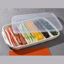 깔끔한 김밥재료 보관용기 트레이 1L 범랑소품 계란보관 야채보관 밀폐통 법랑김치통 법랑보존용기 법랑볼