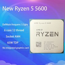 CPU 5600rg 새로운 amd ryzen 5 5600 r5 5600 3.5 ghz, 없음