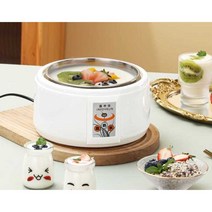 1.5L 가정용 자동 발효기계 요구르트 청국장 낫토, 흰색(발효균분말 20포) 1.5L