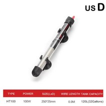히터봉 110v220v 수족관 물고기 탱크 50w100w R9V3 용 EU 미국 조정 가능한 온도 조절기 히터 막대 잠수정 가열, [04] D, 04 D