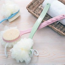 W5A27EEL 양면 샤워 타올 천연모 브러쉬 촘촘 거품망 목욕 용품 거품 바디 스폰지 바, 그린