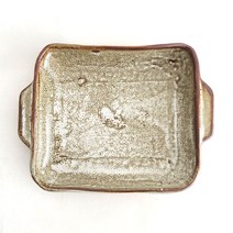 화이트 천목분청 사각접시, 1개