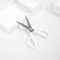 DELI 델리 누사인 사무용 베이직칼라 문구가위, 화이트(NS053)