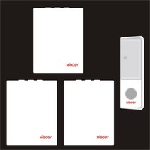 호출벨 애견샵 초인종 옛날삐삐 버스하차벨 호출벨 학원안심벨 공장타임벨 독거노인비상벨 응급벨, B-버튼 1개 + 수신기 3개