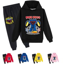 파피플레이타임 허기워기 주니어 캐릭터 아동복 후드티+바지 남여공용 복장세트 100-170 9색 파피플레이타임 캐릭터 굿즈 도안AH K144