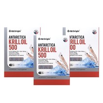 엔젯오리진 남극 크릴오일 500mg X 30캡슐 3박스 3개월분, 30정