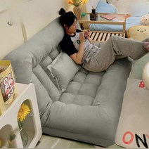 토퍼 쇼파 거실 등받이쇼파 쿠션 낮잠 매트리스 딥슬립 수면매트 자취 원룸, 150cm 다크 그레이+베개2개