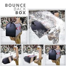 BounceBackBox 현관인테리어우체통 대형 사서함 건물 상가 레트로 정품보장, 단일
